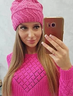 Dámska čiapka Dagmara K332 pink