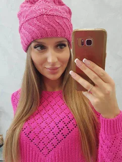 Dámská čepice Dagmara model 18751745 pink - K-Fashion