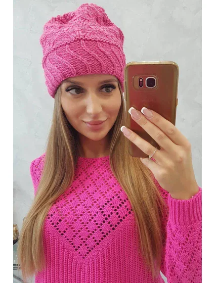 Dámska čiapka Dagmara K332 pink