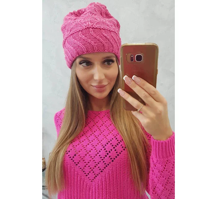 Dámska čiapka Dagmara K332 pink