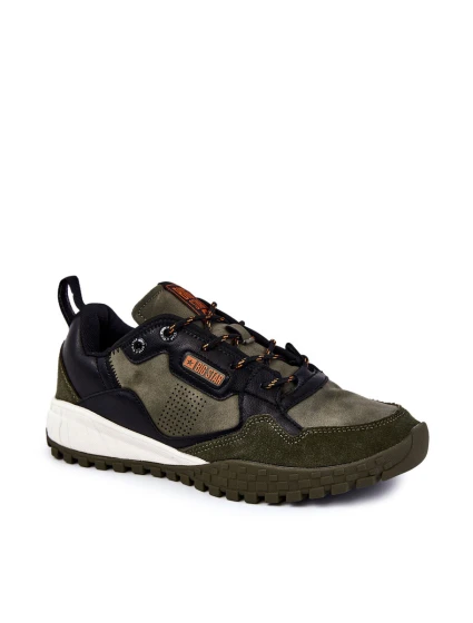 Pánská klasická sportovní obuv Memory Foam Big Star model 21601693 Zelená - Big Star Shoes