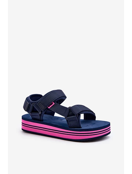 Dámské sandály na platformě model 21649082 Černé - Lee Cooper