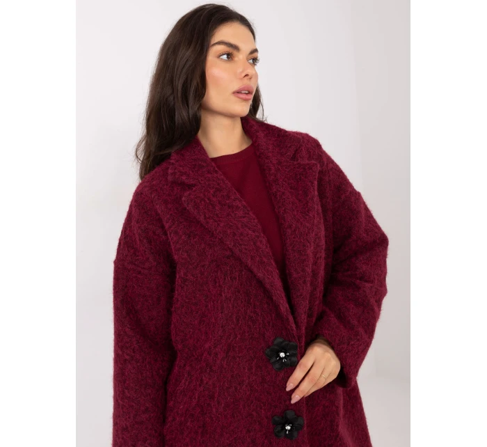 Kabát IT EN 96965.19 bordový Kabát IT EN 96965.19 bordový