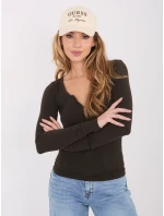 Bluzka WT BZ model 21859100 ciemny brązowy - FPrice