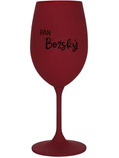PÁN BOŽSKÝ - bordovy pohár na víno 350 ml