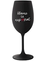NAJDÔLEŽITEJŠIE NEPREHLIADNITE - čierny pohár na víno 350 ml NAJDÔLEŽITEJŠIE NEPREHLIADNITE - čierny pohár na víno 350 ml
