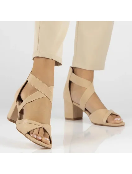 Dámské sandály na jehlovém podpatku / model 20228855 - FILIPPO Dámské sandály na jehlovém podpatku / model 20228855 - FILIPPO