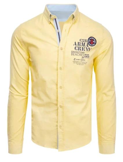 Pánská žlutá košile Dstreet model 21966500 - FashionStreet