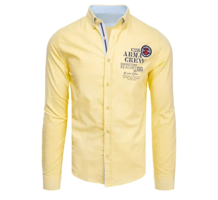 Pánská žlutá košile Dstreet model 21966500 - FashionStreet