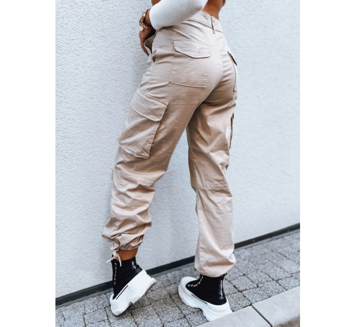 dámské padákové kalhoty světle béžové Dstreet model 21971068 - FashionStreet