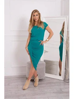 Sukienka asymetryczna jasno zielona