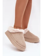 Dámské sněhule na platformě s a světle béžové model 21788048 - Boto Dámské sněhule na platformě s a světle béžové model 21788048 - Boto