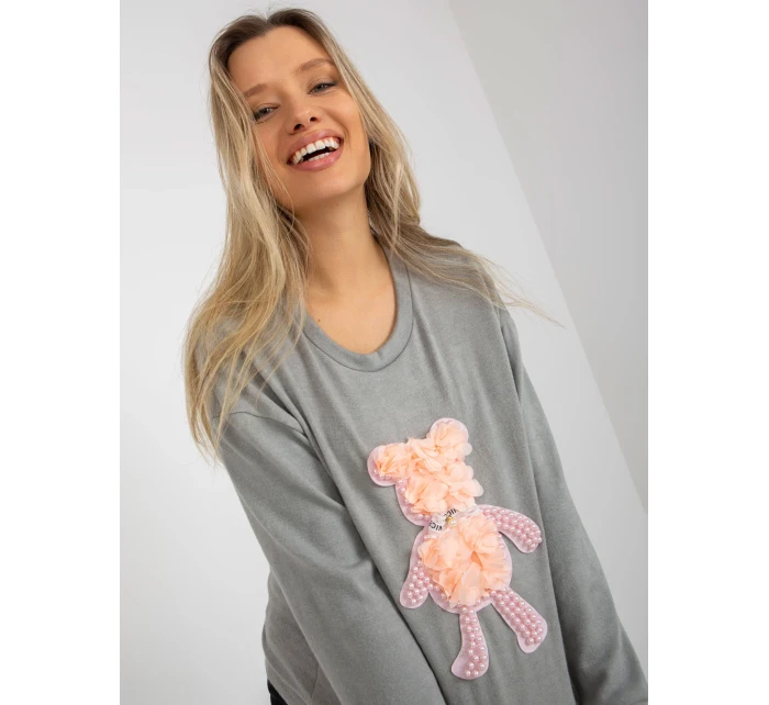 Blúzka LK BZ 509067.15 sivá