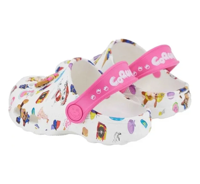 Dětské žabky Little Frog Jr model 21103436 Bílá mix - Coqui