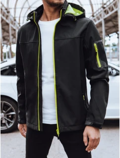 Pánská softshellová bunda s kapucí černá Dstreet model 21970352 - FashionStreet