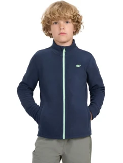 Chlapčenský fleece 4F M413 tmavomodrý 4FJWAW25TFLEM413 31S