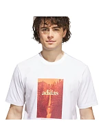 Pánske tričko adidas Waterfall Graphic, biele, KH0398