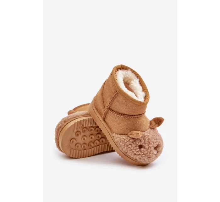 Ocieplane Dziecięce Botki Śniegowce Lamy Camel Esandira Ocieplane Dziecięce Botki Śniegowce Lamy Camel Esandira