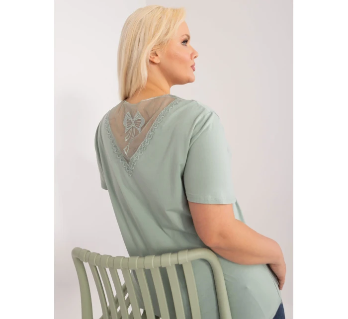 Blúzka PM BZ GW2380.54 pistácií