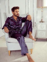 Pánske pyžamo satyna 939 - DE LAFENSE