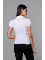 Bílá dámská košile s krátkými rukávy model 18406808 - S&G Collection