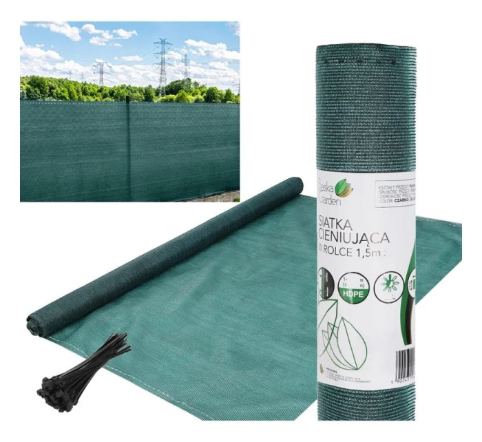 TIENIACA SIEŤ 140G/M2 1,5X50M TMAVOZELENÁ TIENIACA SIEŤ 140G/M2 1,5X50M TMAVOZELENÁ