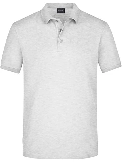 JN 710 Pánské elastické piqué polo model 22488596 grey heather - Daiber
