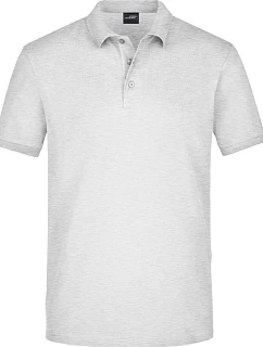 JN 710 Pánské elastické piqué polo model 22488596 grey heather - Daiber