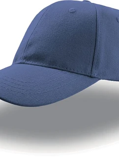Atlantis Headwear Liberty Six – 6-panelová čiapka z hrubej bavlny 33.3020, farba royal