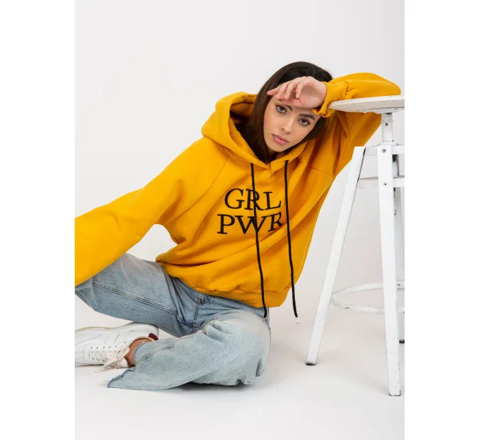 Dámska mikina EM BL 651 2.14X tmavo žltá - FPrice