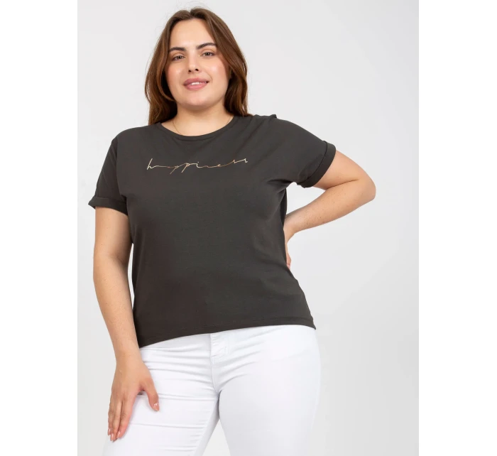 Tričko RV TS model 17459899 tmavá khaki - FPrice Tričko RV TS model 17459899 tmavá khaki - FPrice