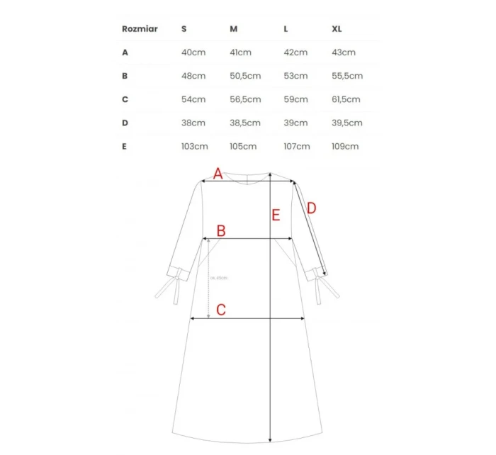 Šaty áčkového střihu s rukávy šedá model 20966070 - STYLOVE Šaty áčkového střihu s rukávy šedá model 20966070 - STYLOVE
