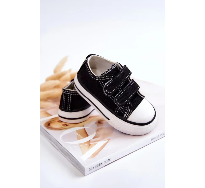 Dětské tenisky na suchý zip Černá Bernie