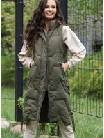 Dámská vesta Khaki model 20756462 - PERSO Dámská vesta Khaki model 20756462 - PERSO