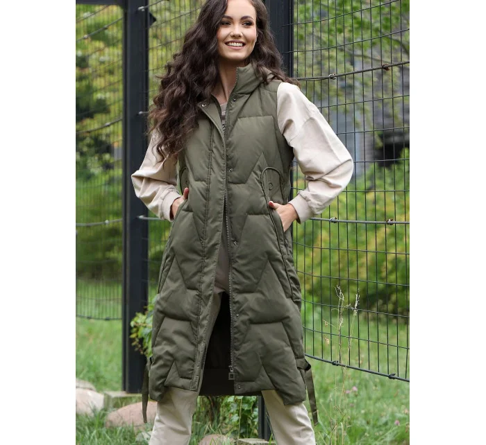 Dámská vesta Khaki model 20756462 - PERSO Dámská vesta Khaki model 20756462 - PERSO