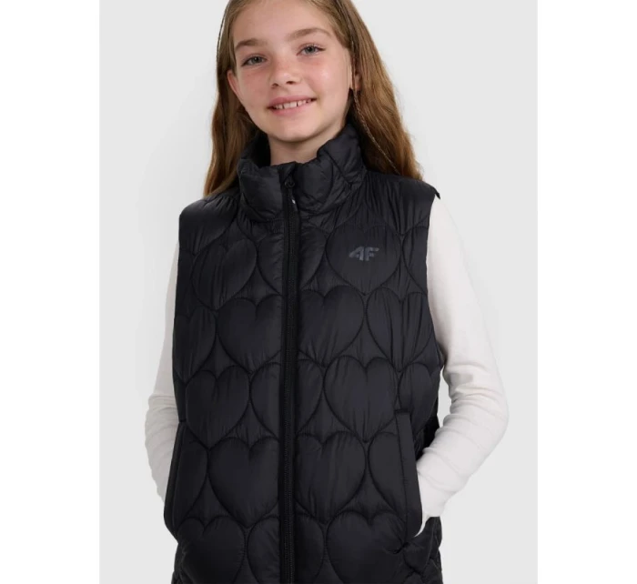 Dievčatá bez rukávov syntetické bez rukávov 4F 4FJRAW25TVJAF323-20S