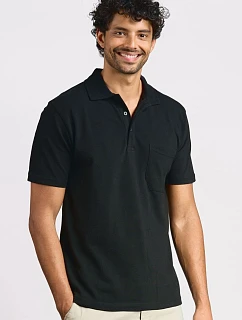 Pánské polo s kapsou Heavy Piqué 40. navy model 22419113 - Promodoro