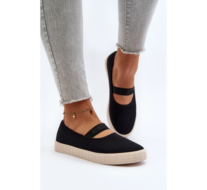 Dámské nazouvací tenisky Big Star model 21649667 Černá - Big Star Shoes Dámské nazouvací tenisky Big Star model 21649667 Černá - Big Star Shoes