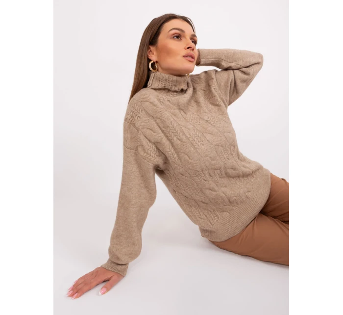 Jumper AT SW 23401.97P svetlohnedý