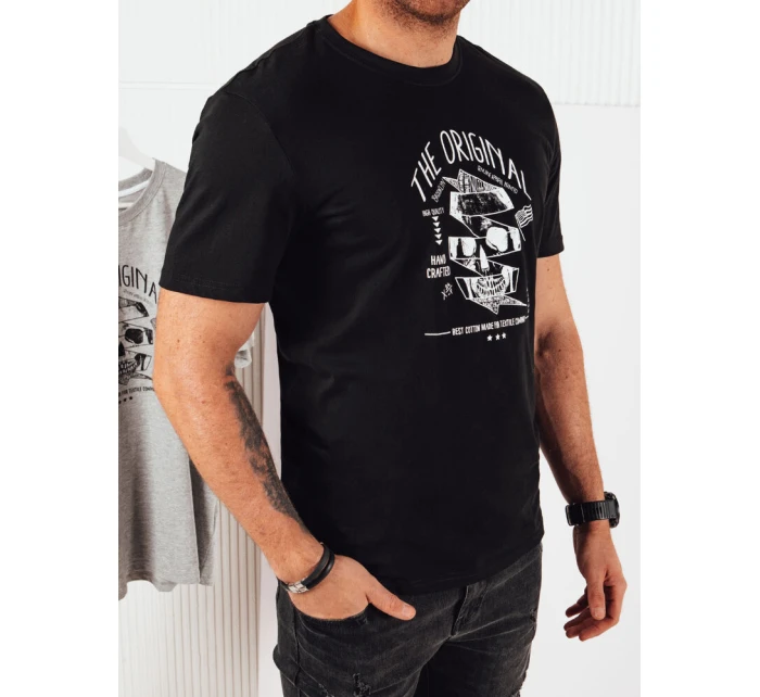 Pánské tričko s potiskem černé Dstreet model 21973643 - FashionStreet