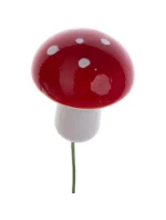 DEKORATÍVNA FIGÚRKA MUCHOTRÁVKY NA DRÔTE 16KS