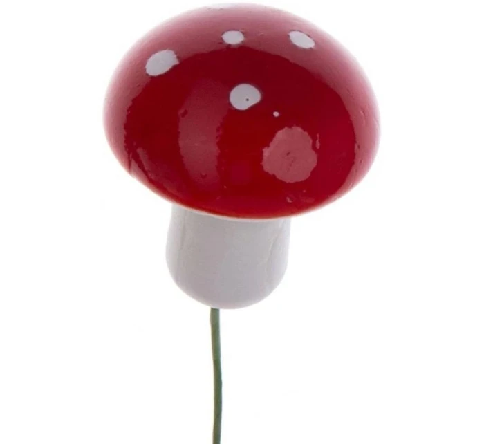 DEKORATÍVNA FIGÚRKA MUCHOTRÁVKY NA DRÔTE 16KS