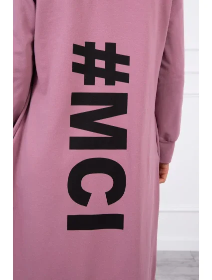 Tmavě růžová bunda s potiskem Tmavě růžová bunda s potiskem