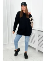 Izolovaná mikina s nápisom California čierny