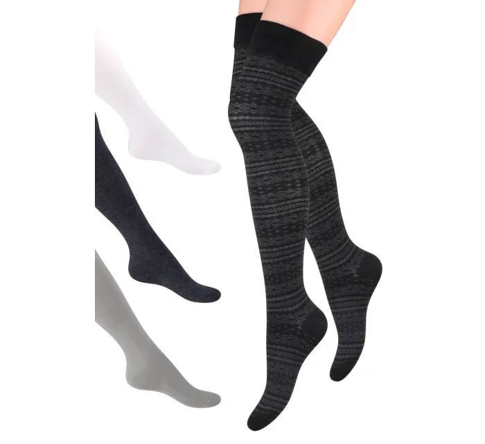 Hladké dámske nadkolienky 076