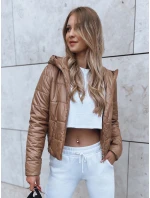 Dámská krátká prošívaná bunda SPORT zlatá Dstreet model 21970015 - FashionStreet