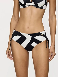Dámske plavkové nohavičky Summer Allure Midi X White, bielo-čierne  – TRIUMPH