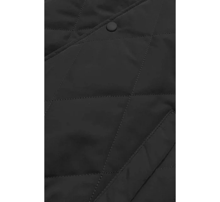 Čierna dámska bunda typu bomber (16M9070-392)