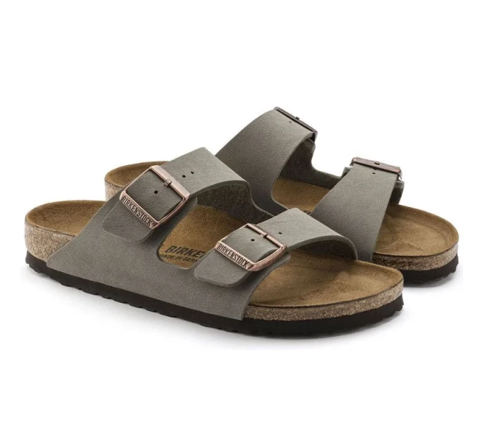 pánské žabky Arizona Stone regular wide grey model 20693648 - Birkenstock pánské žabky Arizona Stone regular wide grey model 20693648 - Birkenstock