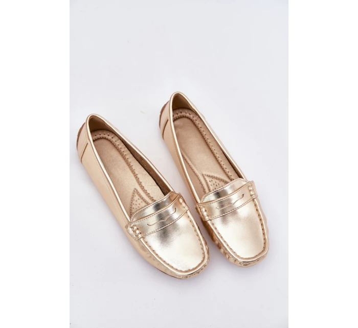 Dámské Eko Kožené Mokasíny Zlaté model 21701539 - Boto
